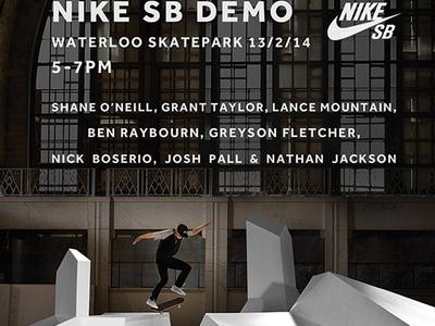 RE: Nike Demo Waterloo Thursday